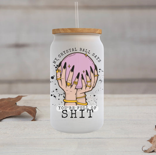 Crystal Ball - Frosted Can Glass Cup