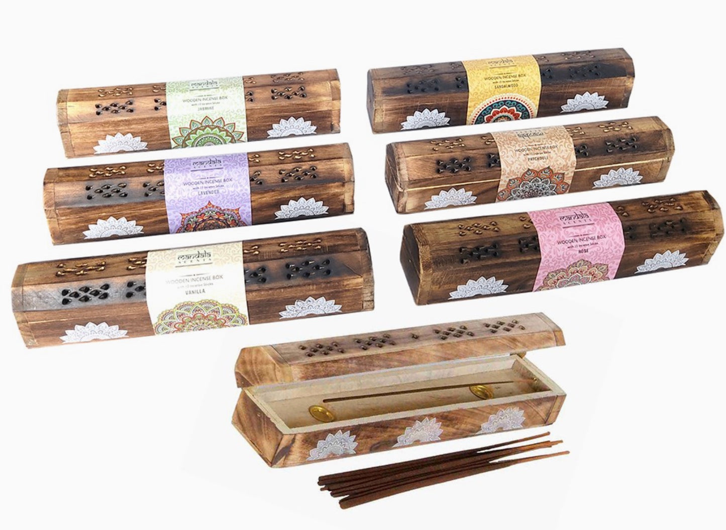 Mandala Incense Wooden Box