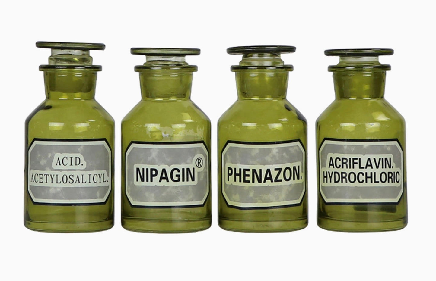Green Apothecary Bottle