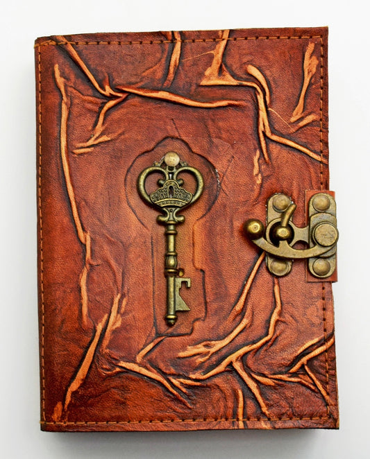 Embossed Leather Key Journal