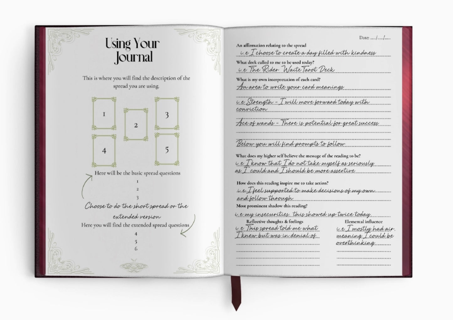 Shadows of Tarot: A Tarot Spread Journal