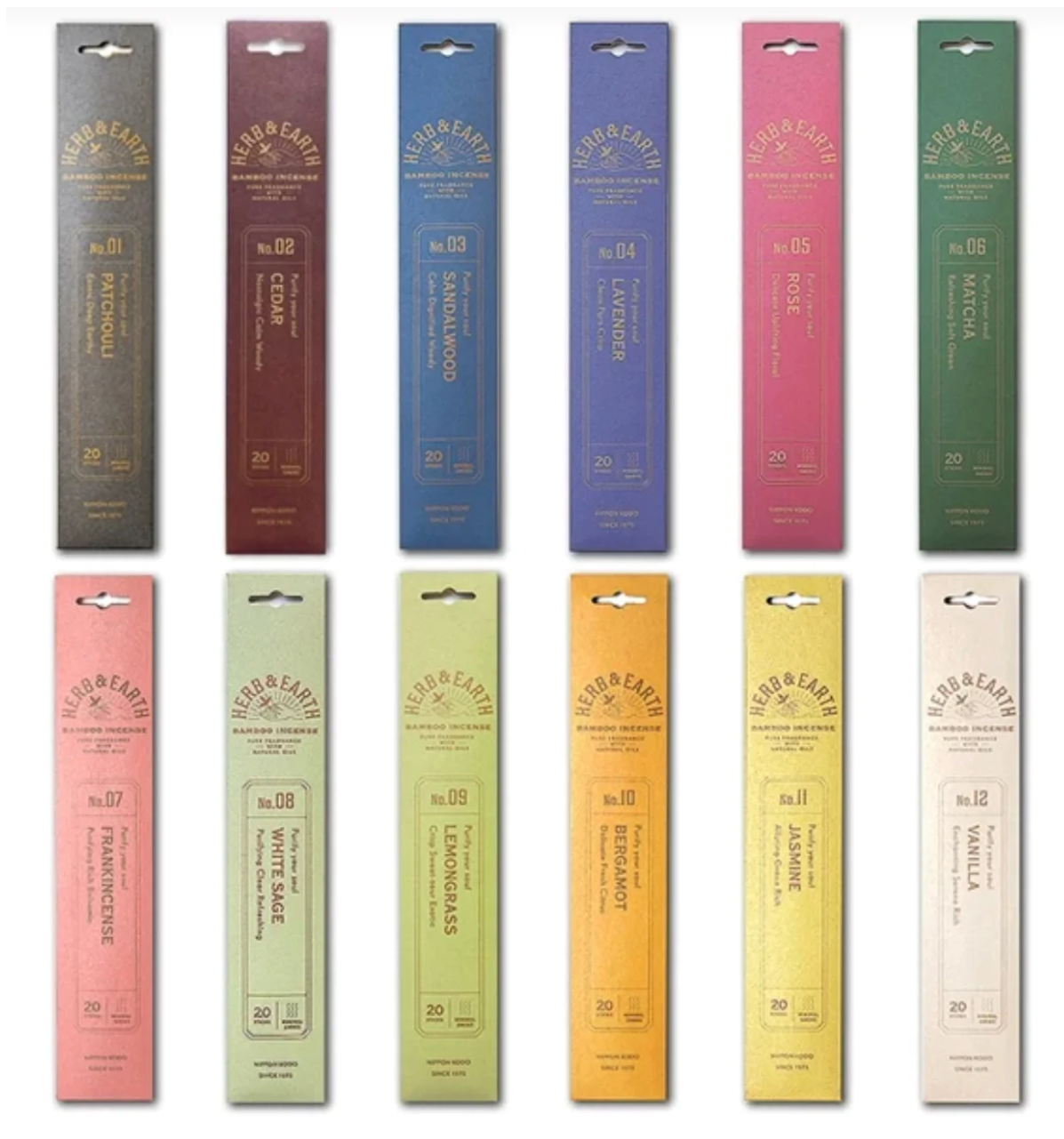 HERB & EARTH Japanese bamboo incense