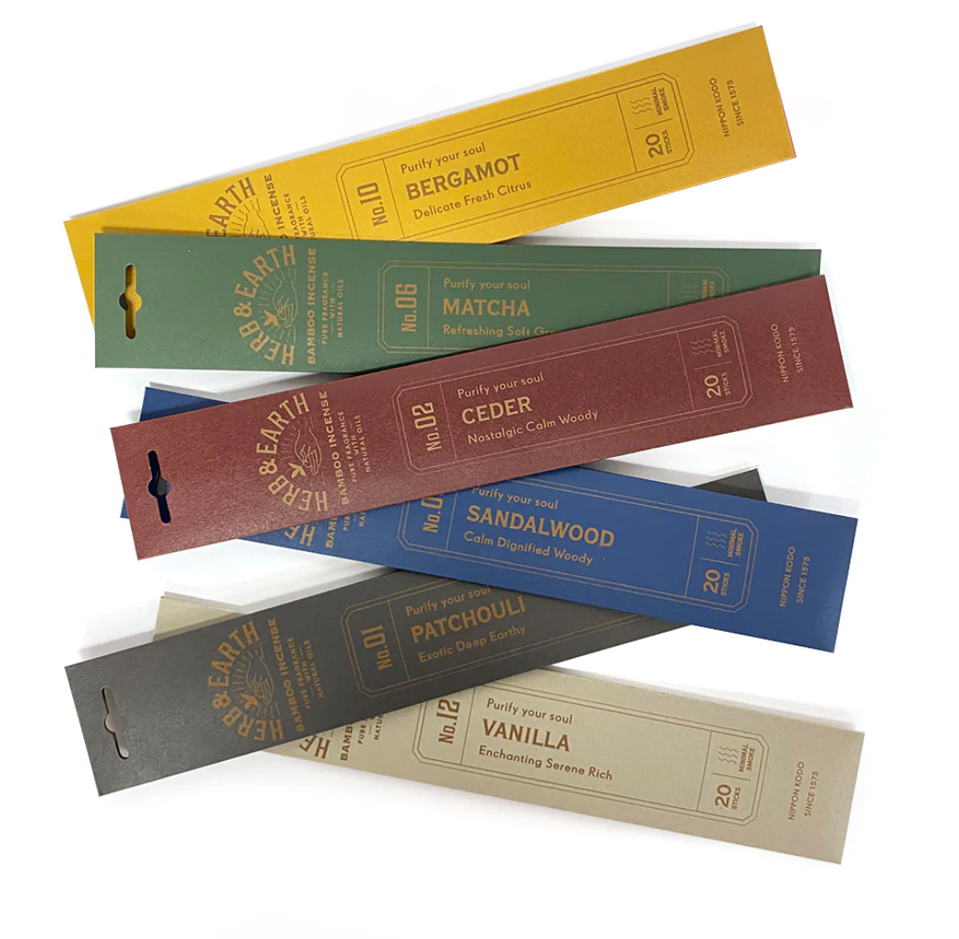 HERB & EARTH Japanese bamboo incense