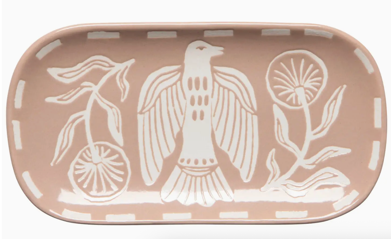Peregrine Bird Ceramic Trinket Tray