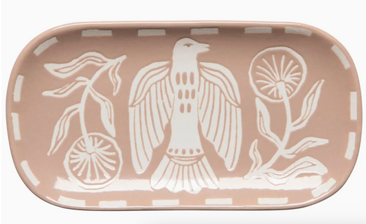 Peregrine Bird Ceramic Trinket Tray