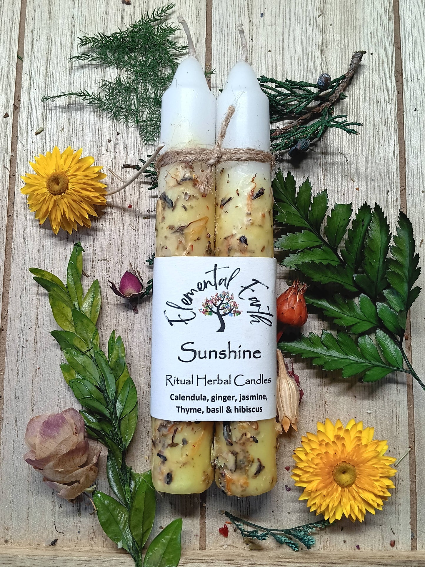 Sunshine Herbal Intention Candles