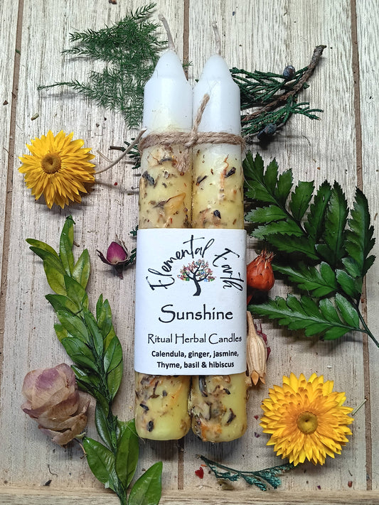 Sunshine Herbal Intention Candles