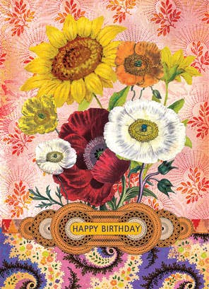 Happy Birthday Bouquet Greeting Card