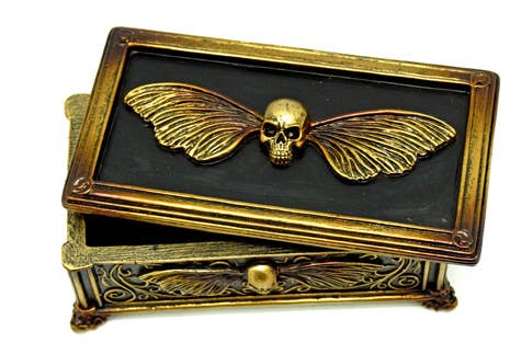 Skull Death Moth Trinket Box