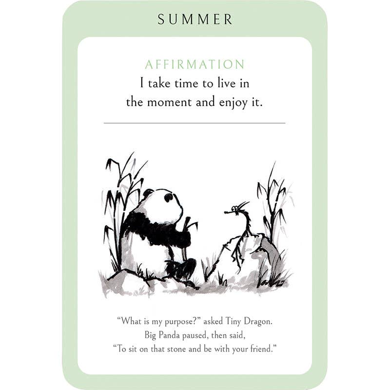 Big Panda and Tiny Dragon Affirmation Cards - SALE!