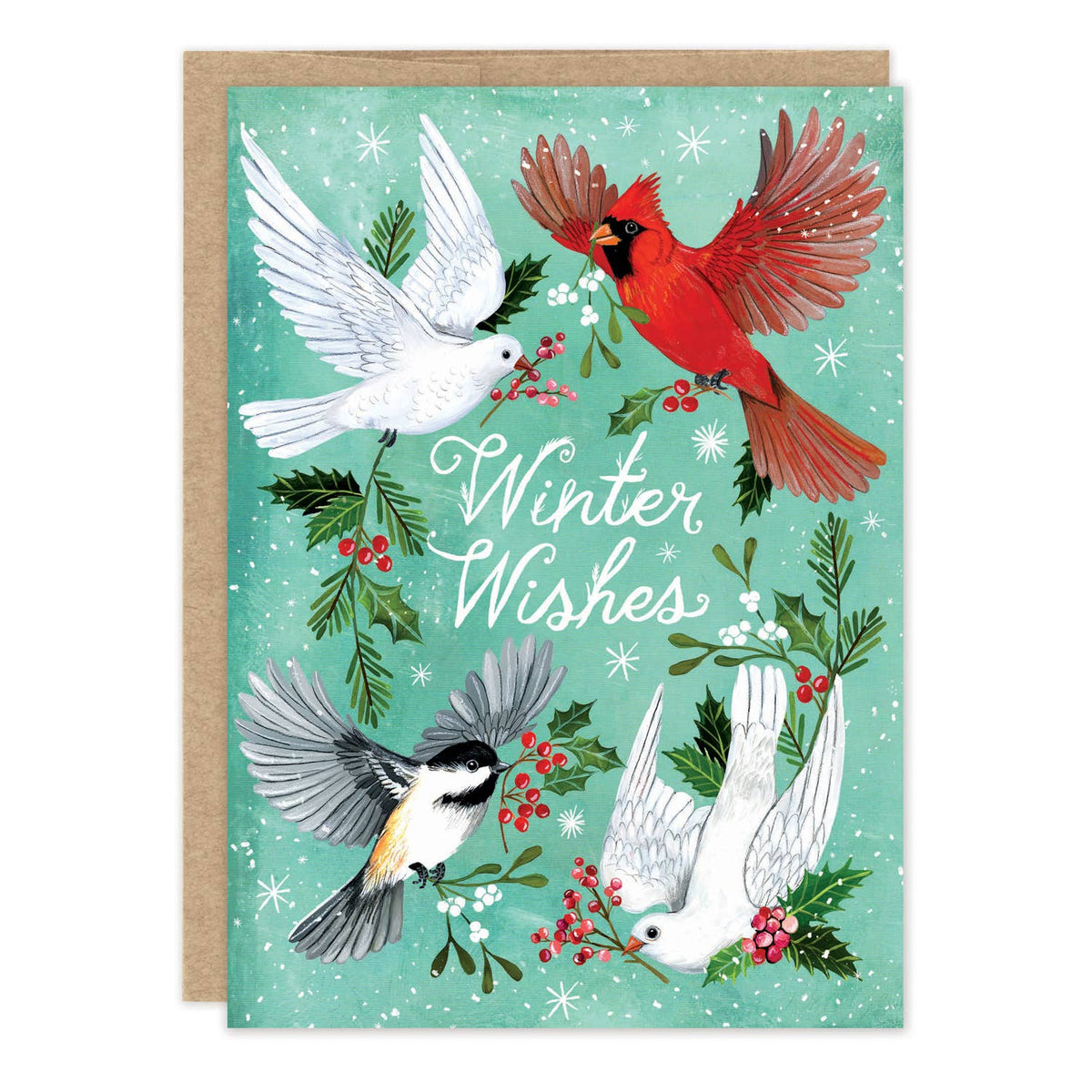 Winter Birds Holiday Card