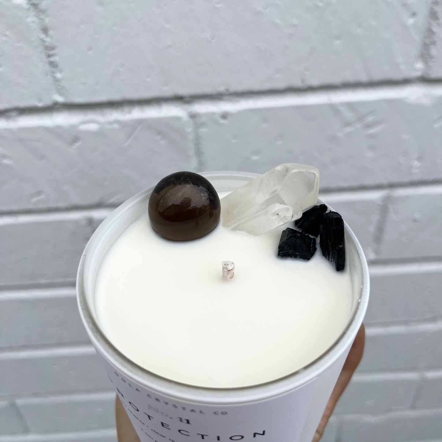 Protection Crystal Infused Candle