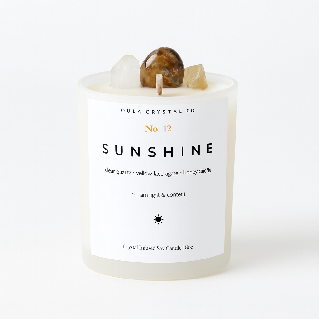 Sunshine Crystal Infused Candle