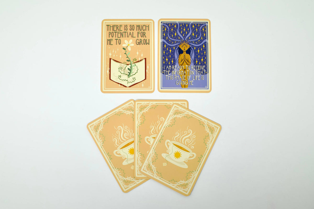 Sun-Steeped: Affirmation Deck: 54 Cards & Guidebook