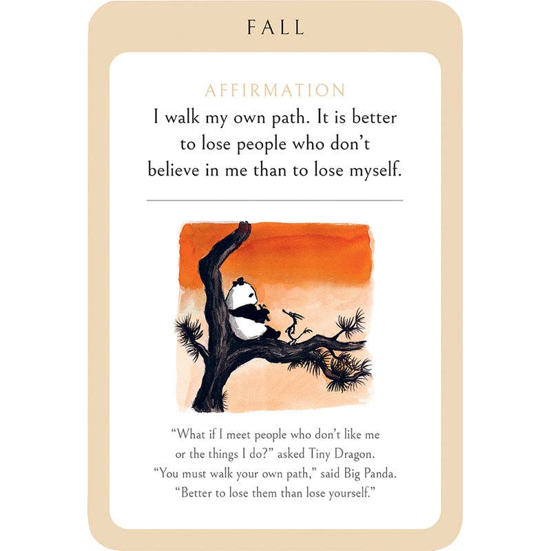 Big Panda and Tiny Dragon Affirmation Cards - SALE!