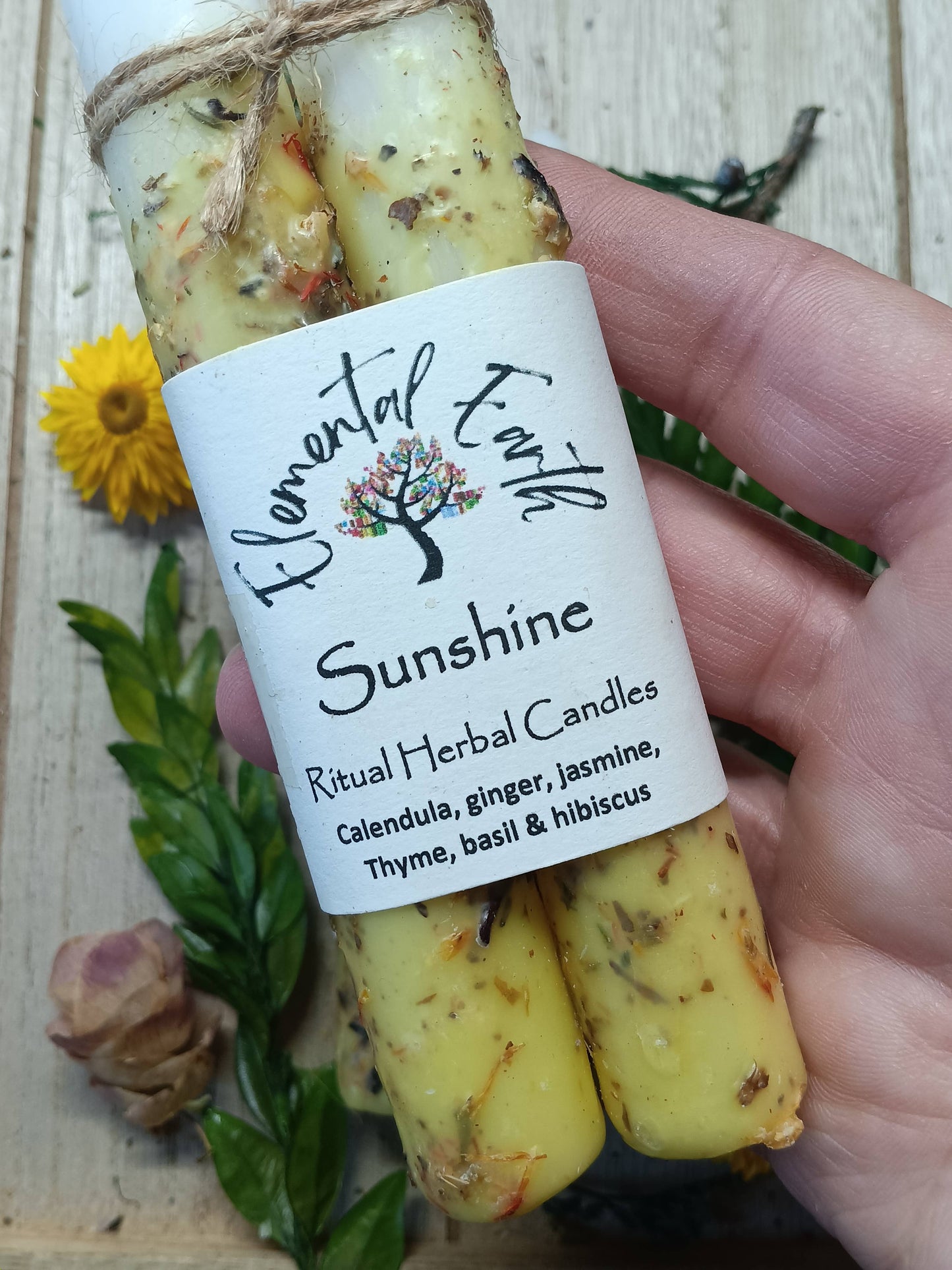 Sunshine Herbal Intention Candles