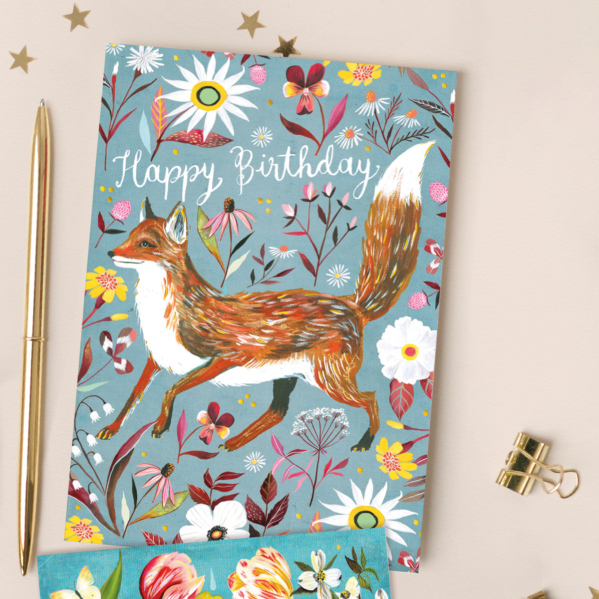 Fox Happy Birthday Card
