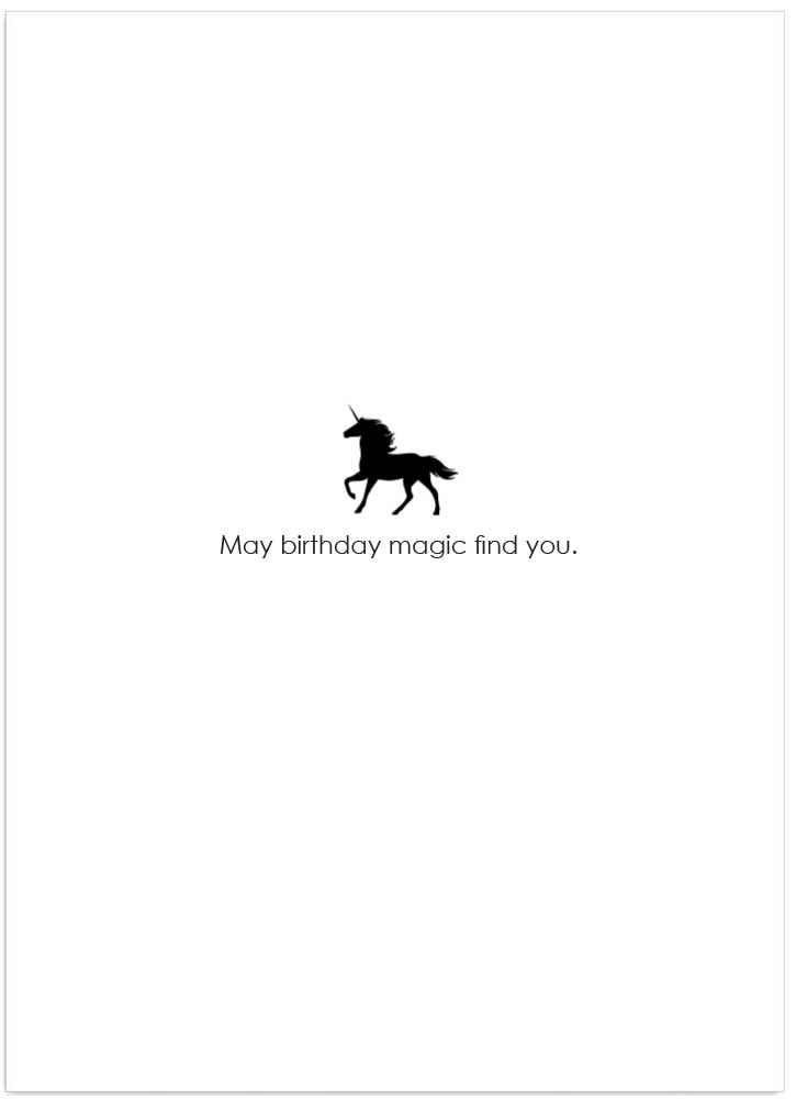 Imagination Unicorn Greeting Post Card
