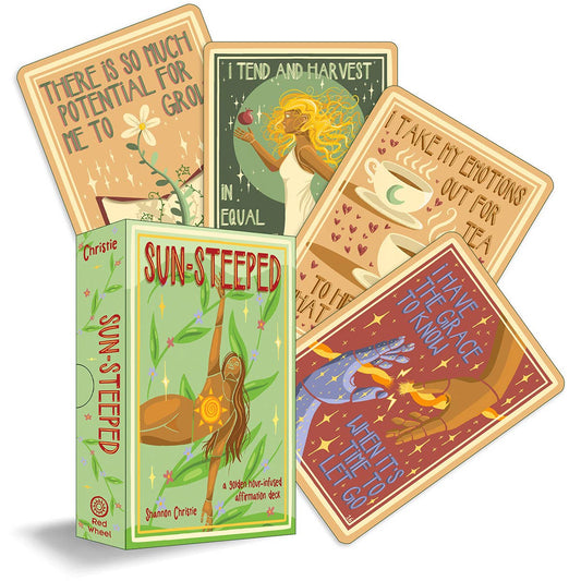 Sun-Steeped: Affirmation Deck: 54 Cards & Guidebook