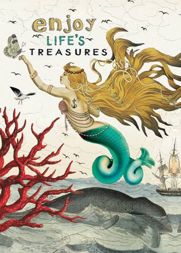 Enjoy Life's Treasures Birthday Greeting Post Card