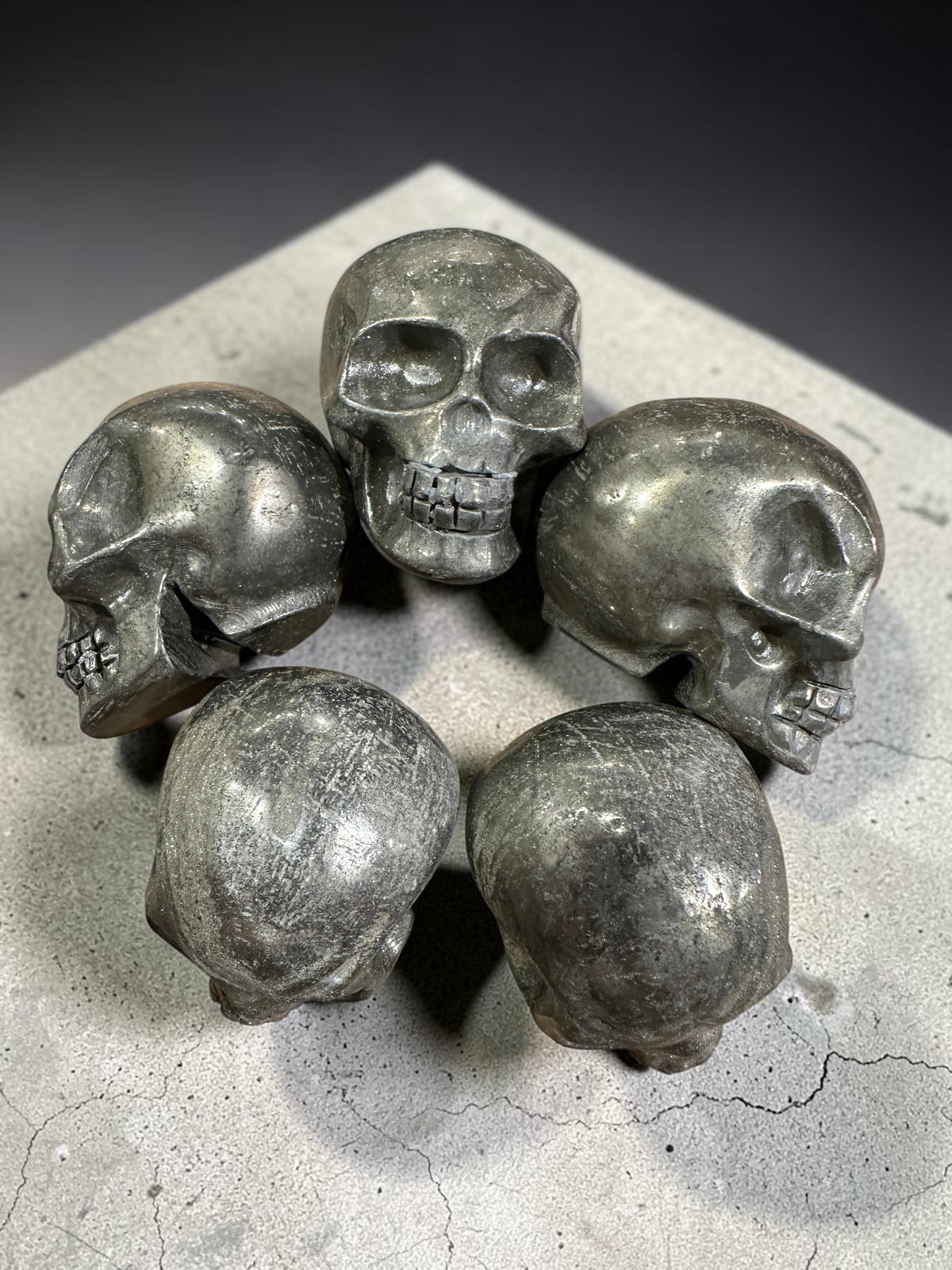 Pyrite Crystal Skull