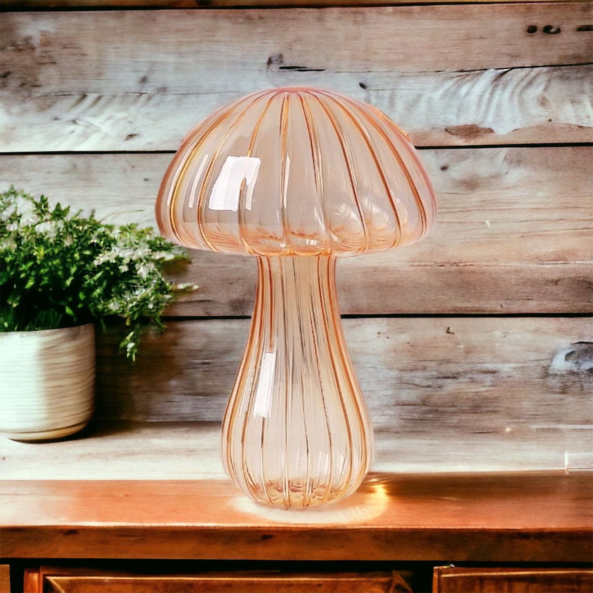 Mushroom Glass Vase