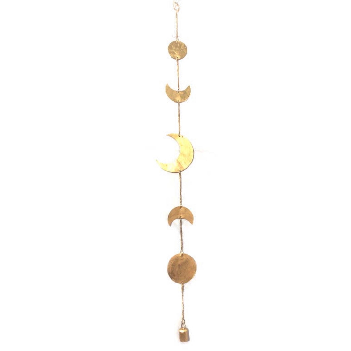 Moon Phase Metal Chime Wall Hanging