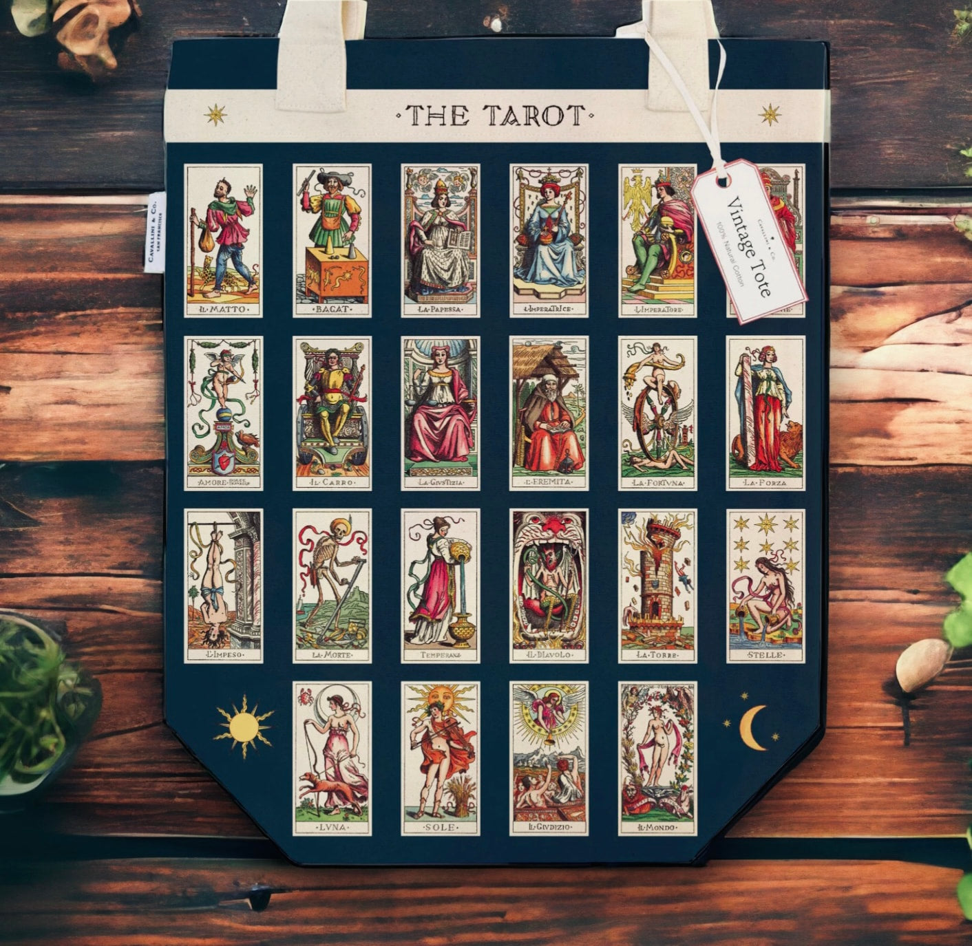 Cavallini Canvas Tote Bag - Tarot