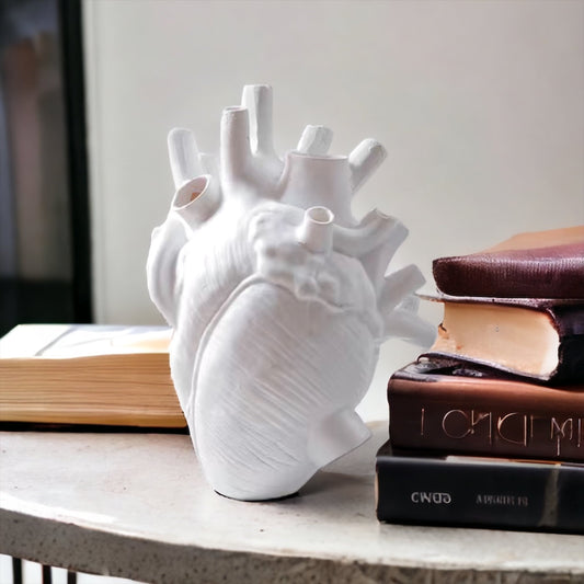 Anatomical Heart Vase Decor