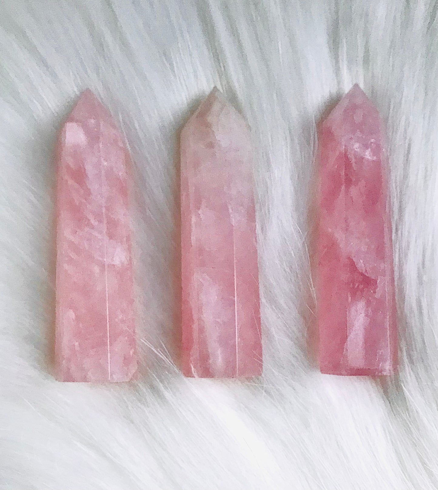 Rose Quartz Crystal Tower