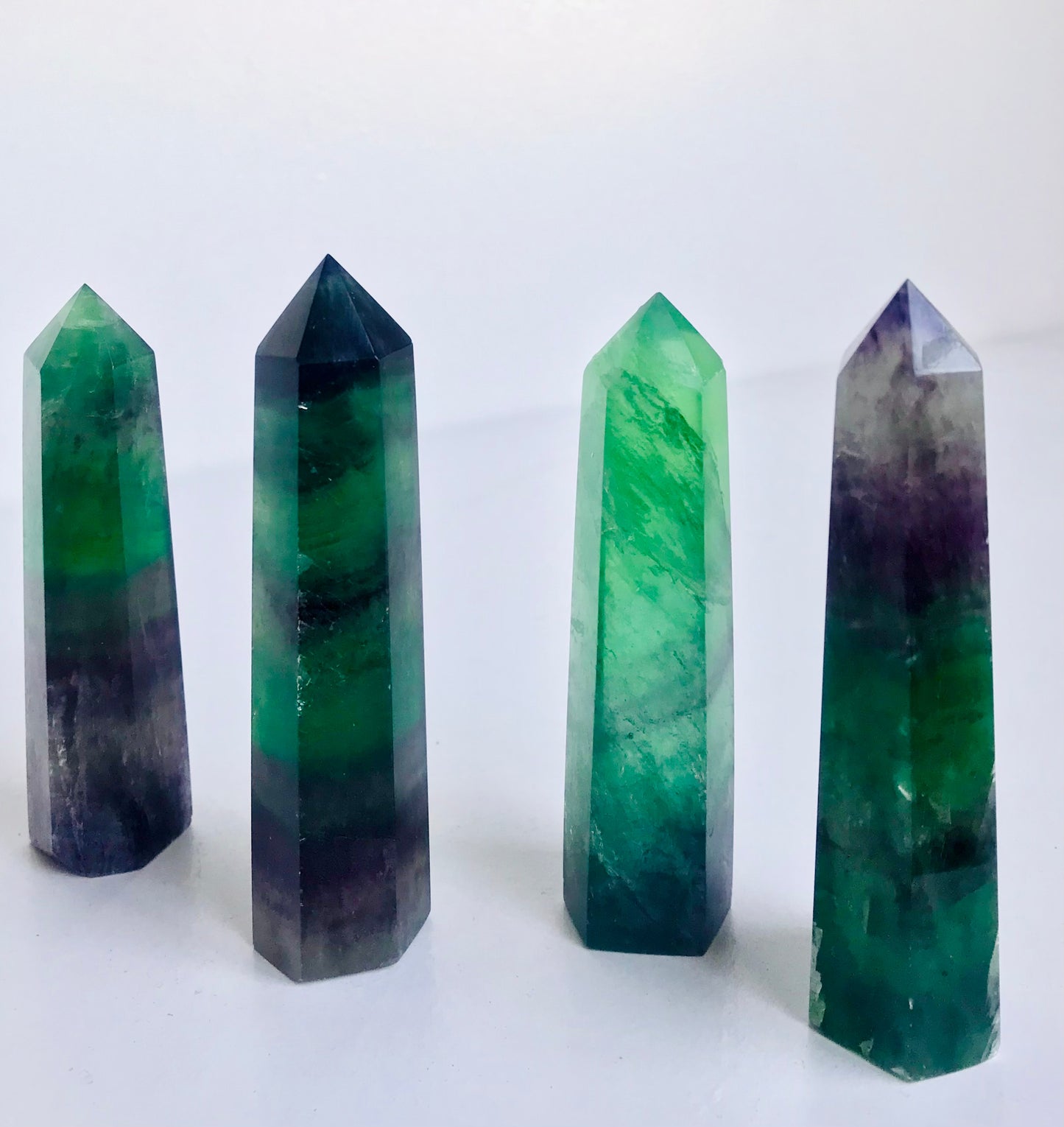 Rainbow Fluorite Crystal Tower