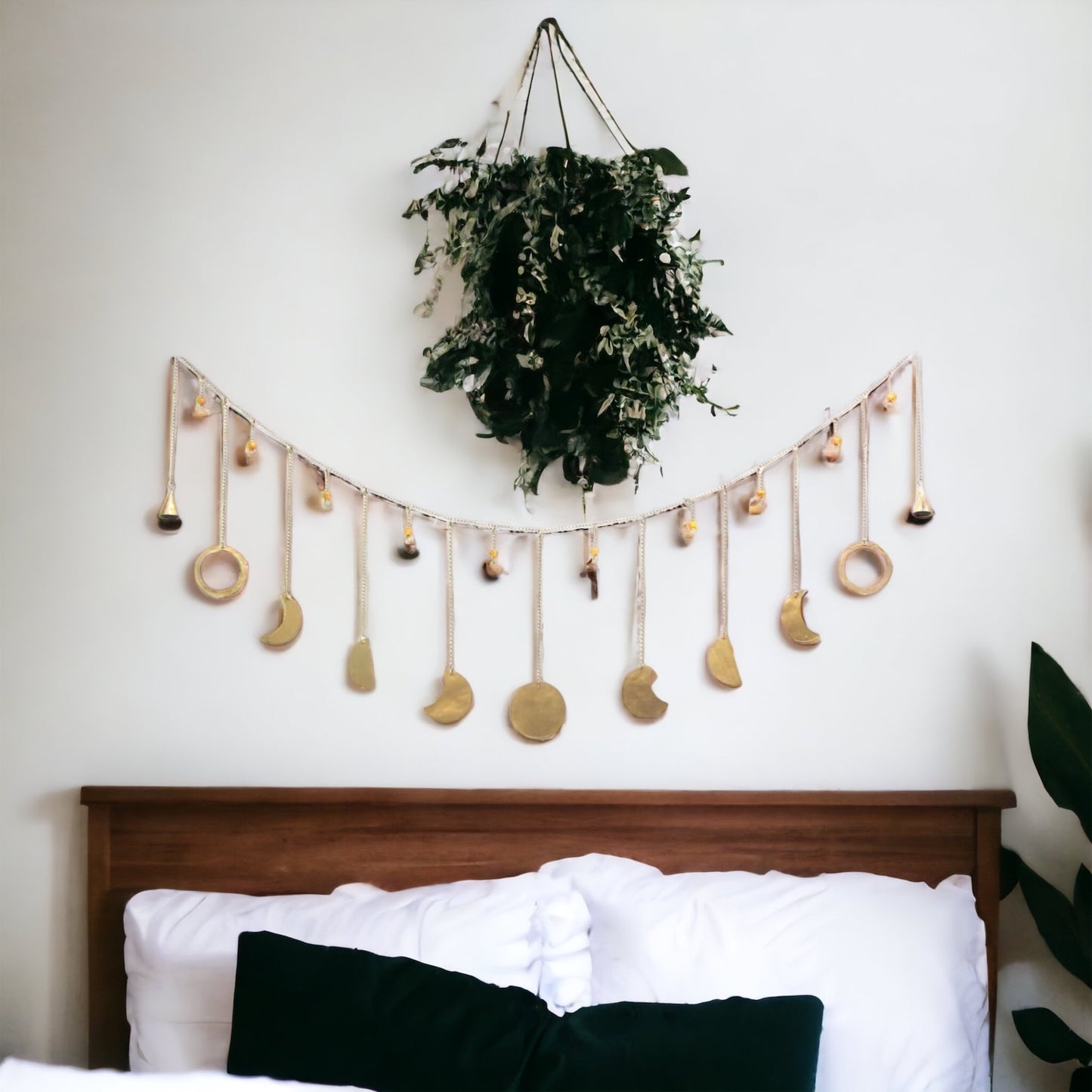 Moon Phase Garland Metal Chime