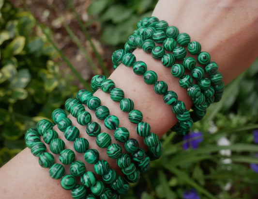 Malachite Beaded Bracelets