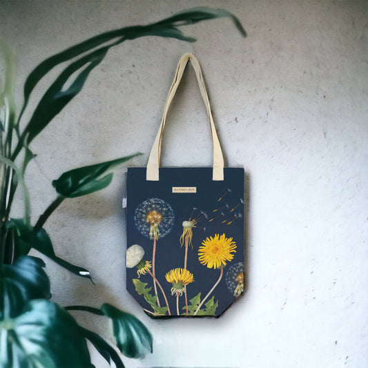 Cavallini Canvas Dandelion Tote Bag