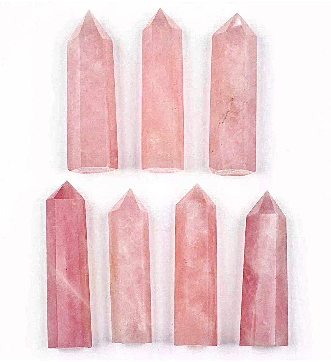 Rose Quartz Crystal Tower