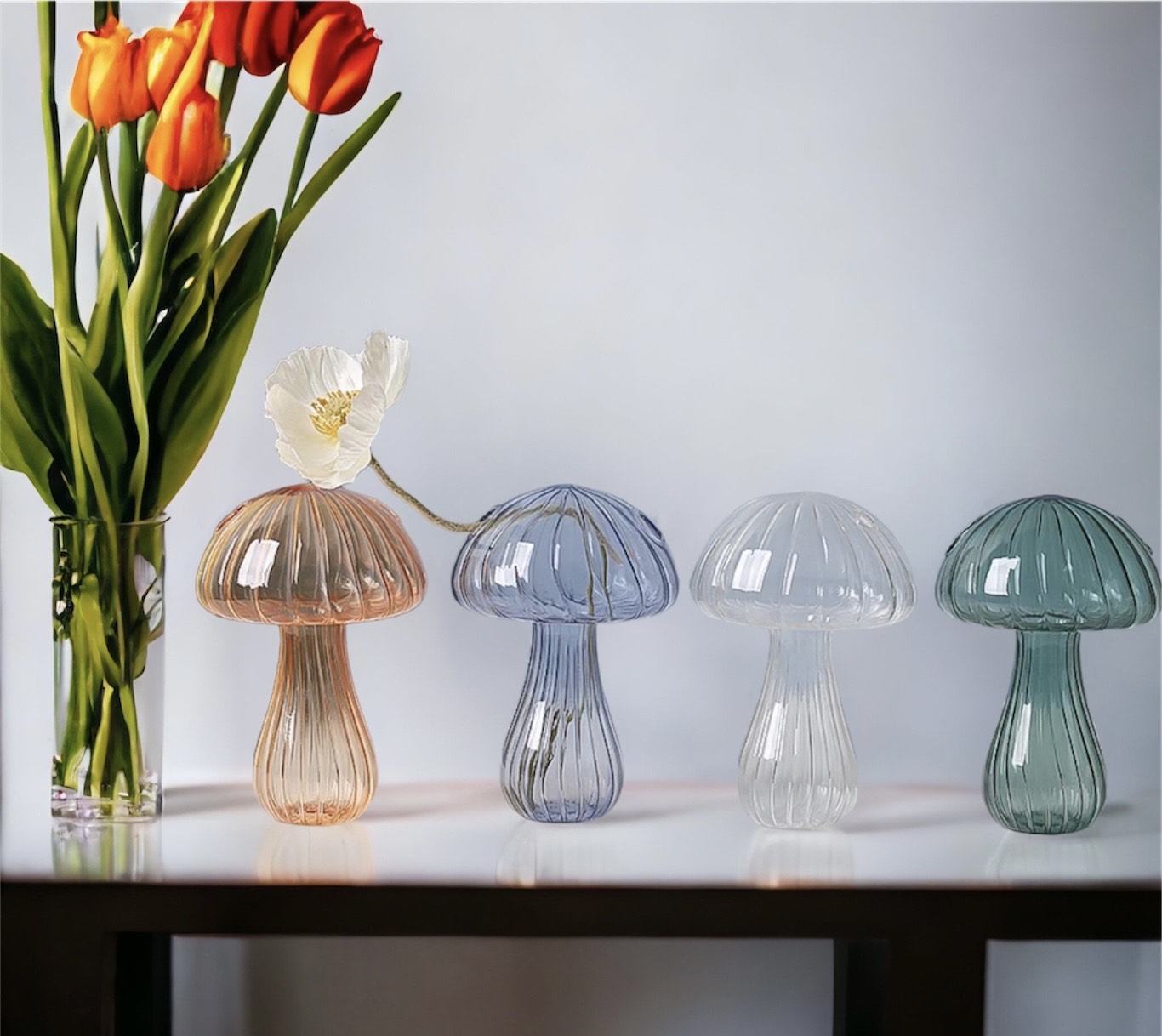 Mushroom Glass Vase