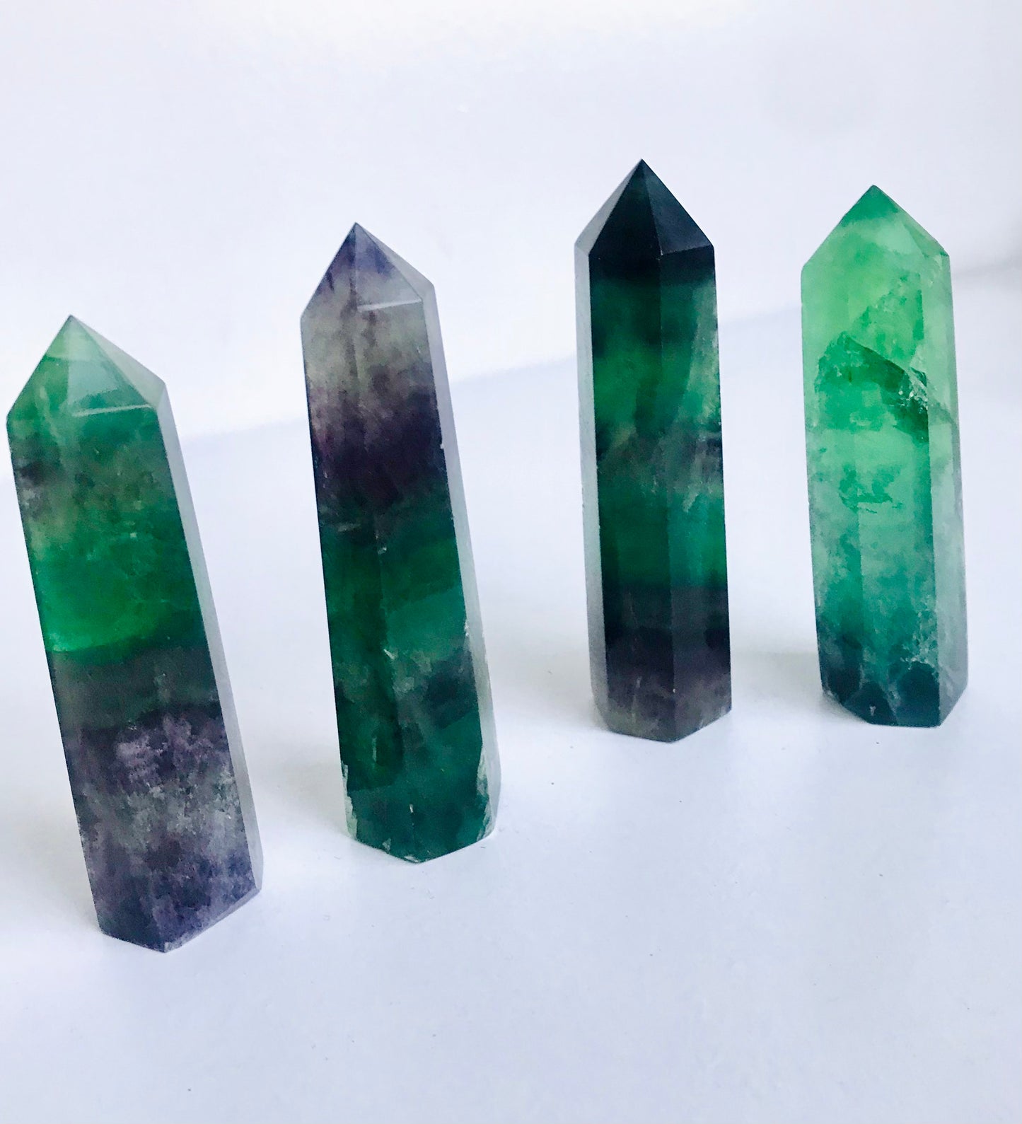 Rainbow Fluorite Crystal Tower