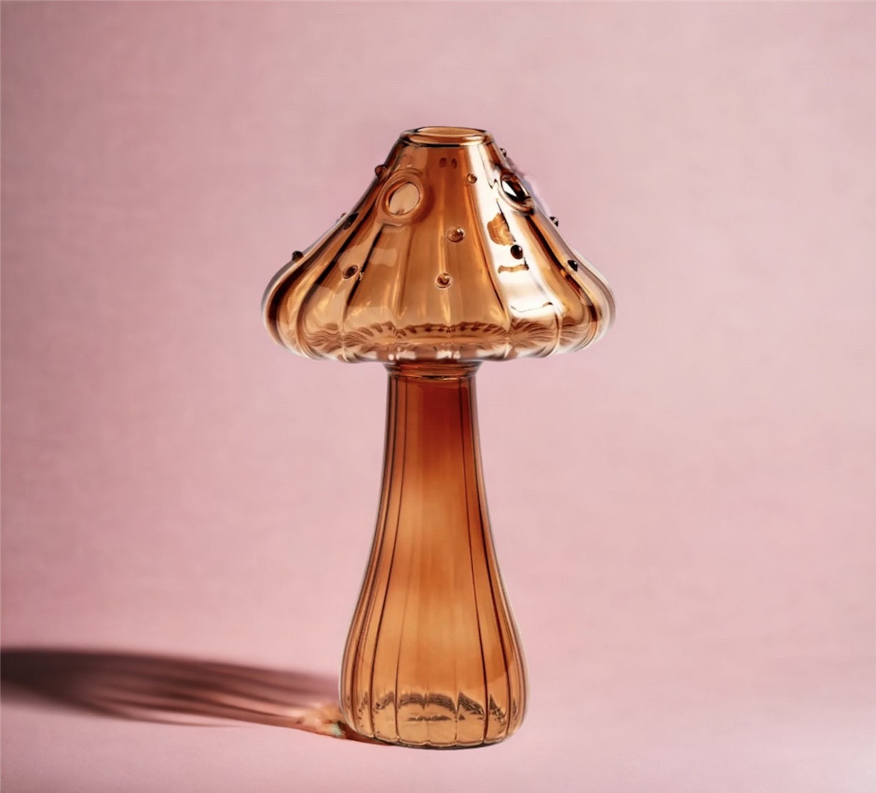 Mushroom Glass Vase