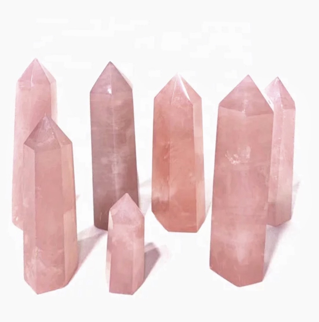 Rose Quartz Crystal Tower