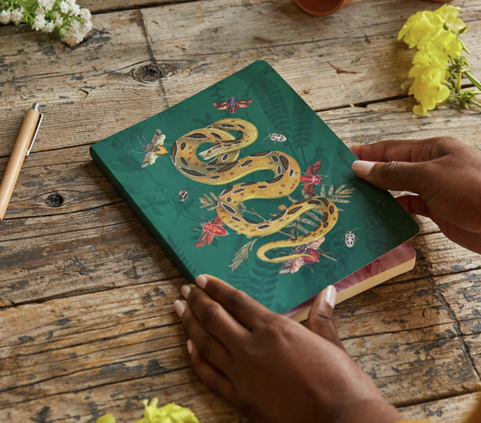 Art of Nature: Garden Gathering Snake Notebook with Elastic Band