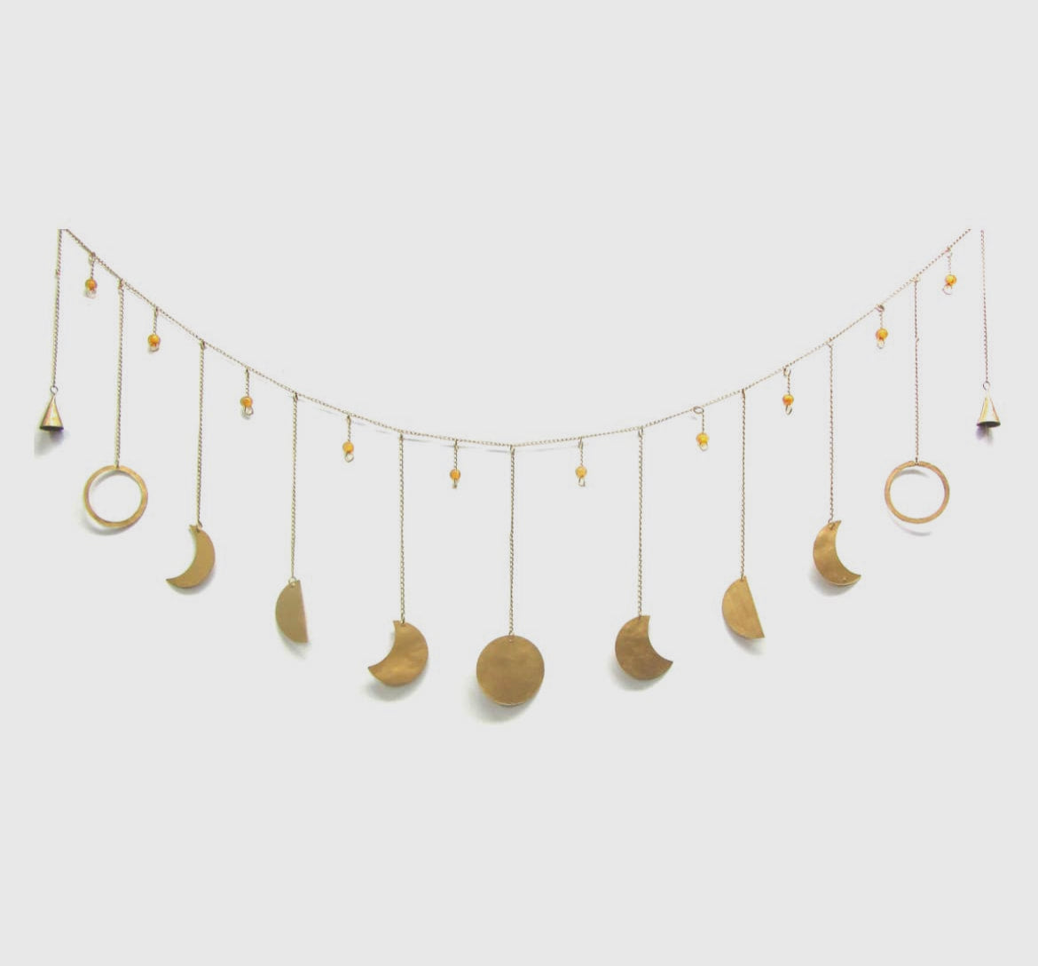 Moon Phase Garland Metal Chime